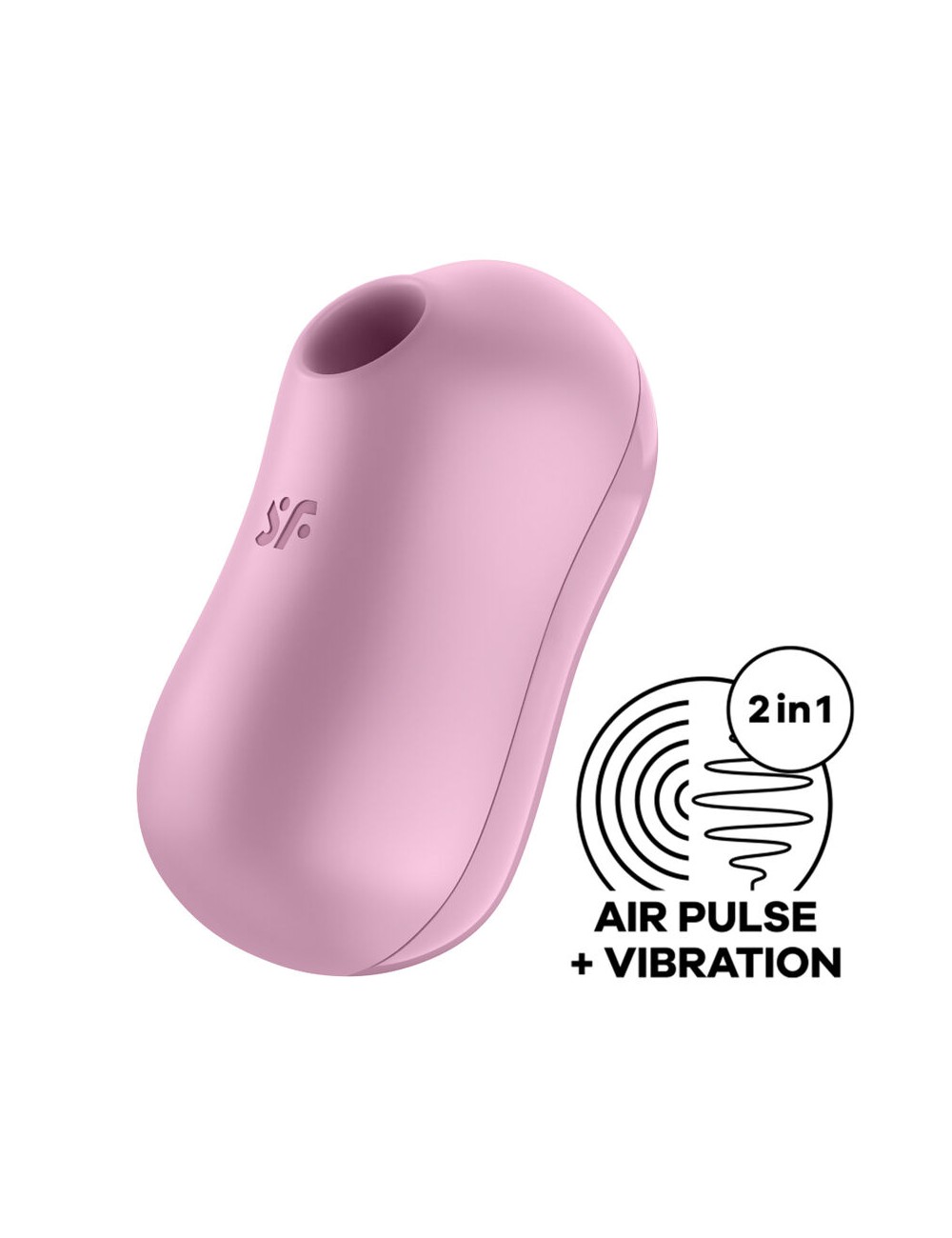 SATISFYER COTTON CANDY AIR PULSE STIMULATOR & VIBRATOR - LILAC SATISFYER COTTON CANDY AIR PULSE STIMULATOR & VIBRATOR - LILAC