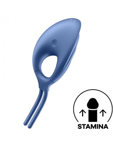 SATISFYER SWORDSMAN RING VIBRATOR - BLUE