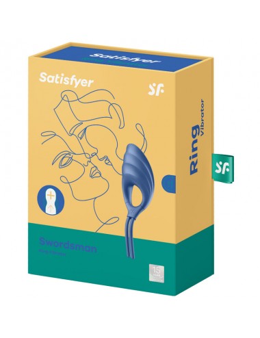 SATISFYER - SWORDSMAN RING VIBRATOR BLUE
