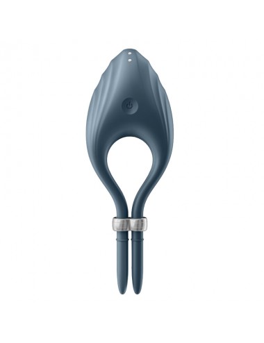 SATISFYER DUELIST RING VIBRATOR - GREY