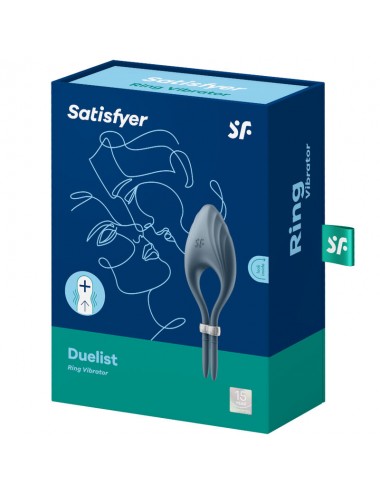 SATISFYER - DUELIST RING VIBRATOR GREY