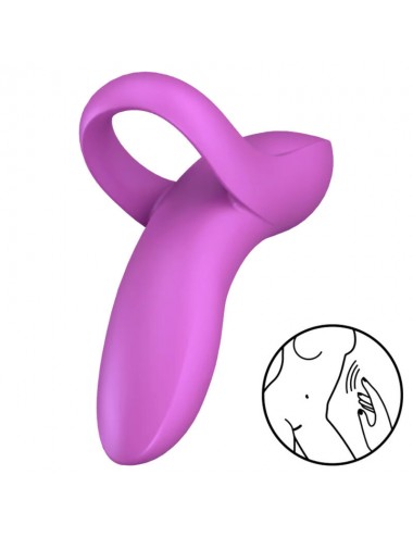 SATISFYER BOLD LOVER FINGER VIBRATOR - PINK