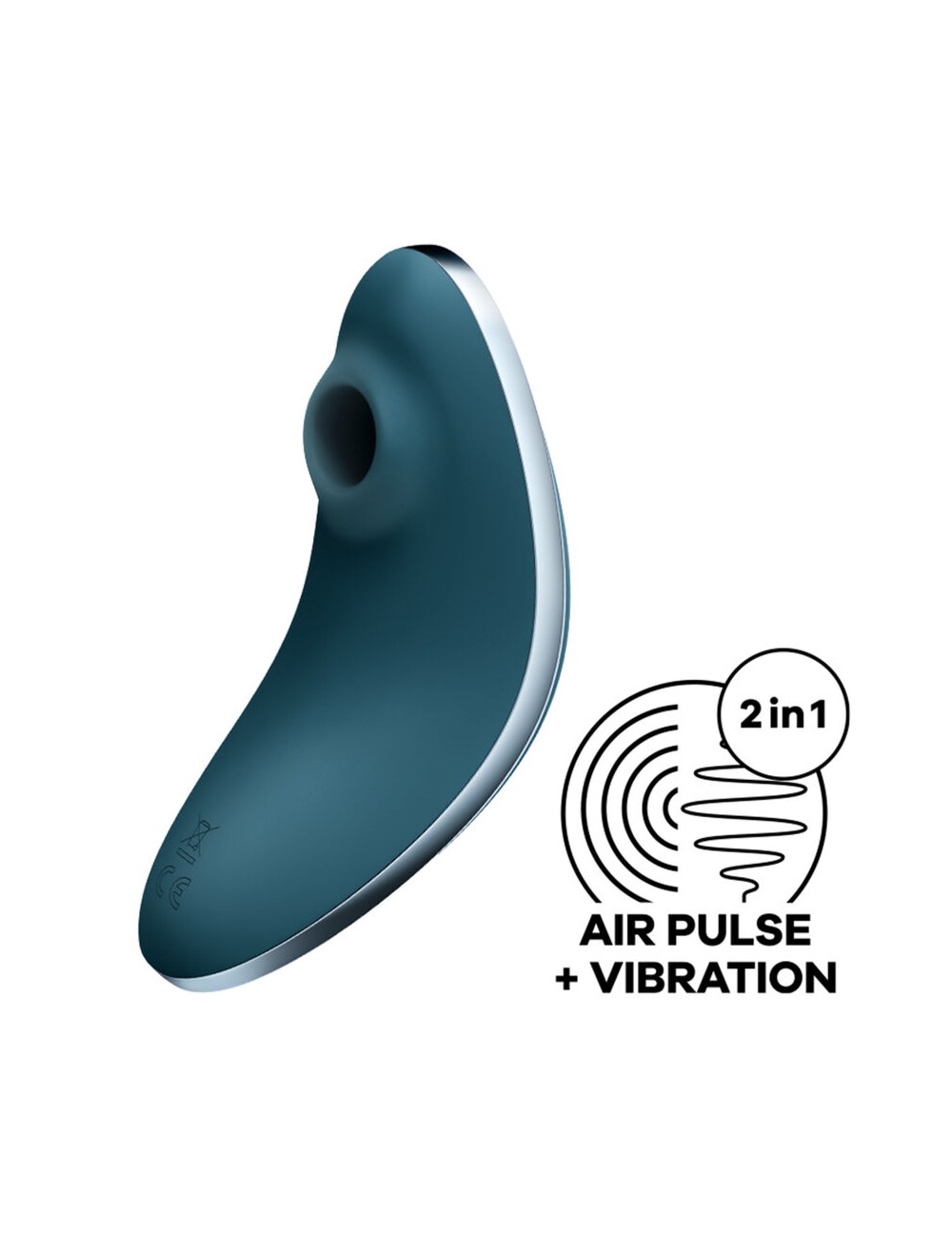 SATISFYER VULVA LOVER 1 AIR PULSE STIMULATOR & VIBRATOR - BLUE SATISFYER VULVA LOVER 1 AIR PULSE STIMULATOR & VIBRATOR - BLUE