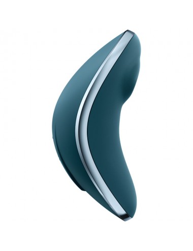 SATISFYER VULVA LOVER 1 AIR PULSE STIMULATOR & VIBRATOR - BLUE