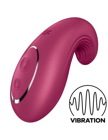 SATISFYER DIPPING DELIGHT LAY-ON VIBRATOR - RED
