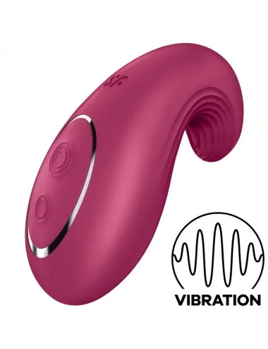 SATISFYER DIPPING DELIGHT LAY-ON VIBRATOR - RED