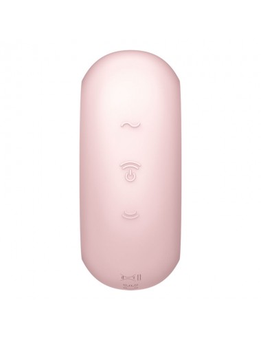 SATISFYER - PRO TO GO 3 DOUBLE AIR PULSE STIMULATOR & VIBRATOR PINK