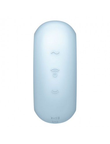 SATISFYER - PRO TO GO 3 DOUBLE AIR PULSE STIMULATOR & VIBRATOR BLUE