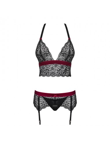 OBSESSIVE - ROSSITA THREE PIECES SET L/XL