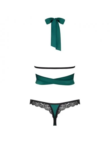 OBSESSIVE - SENSUELIA TWO PIECES SET - GREEN XXL