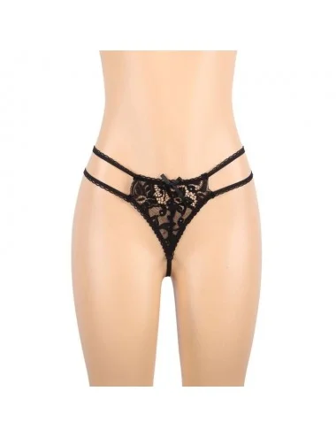 SUBBLIME - SET THREE PIECES SET BRA+ GARTER BELT + THONG L/XL