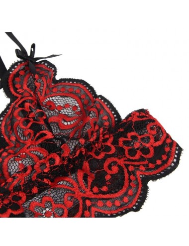 SUBBLIME - SET TWO PIECES SET LACE TOP AND PANTIES S/M