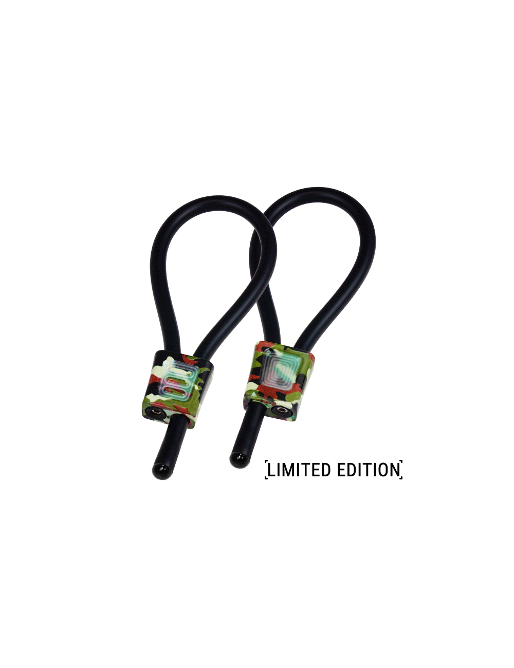ELECTRASTIM PRESTIGE ELECTRALOOPS ADJUSTABLE COCK RINGS - CAMOUFLAGE