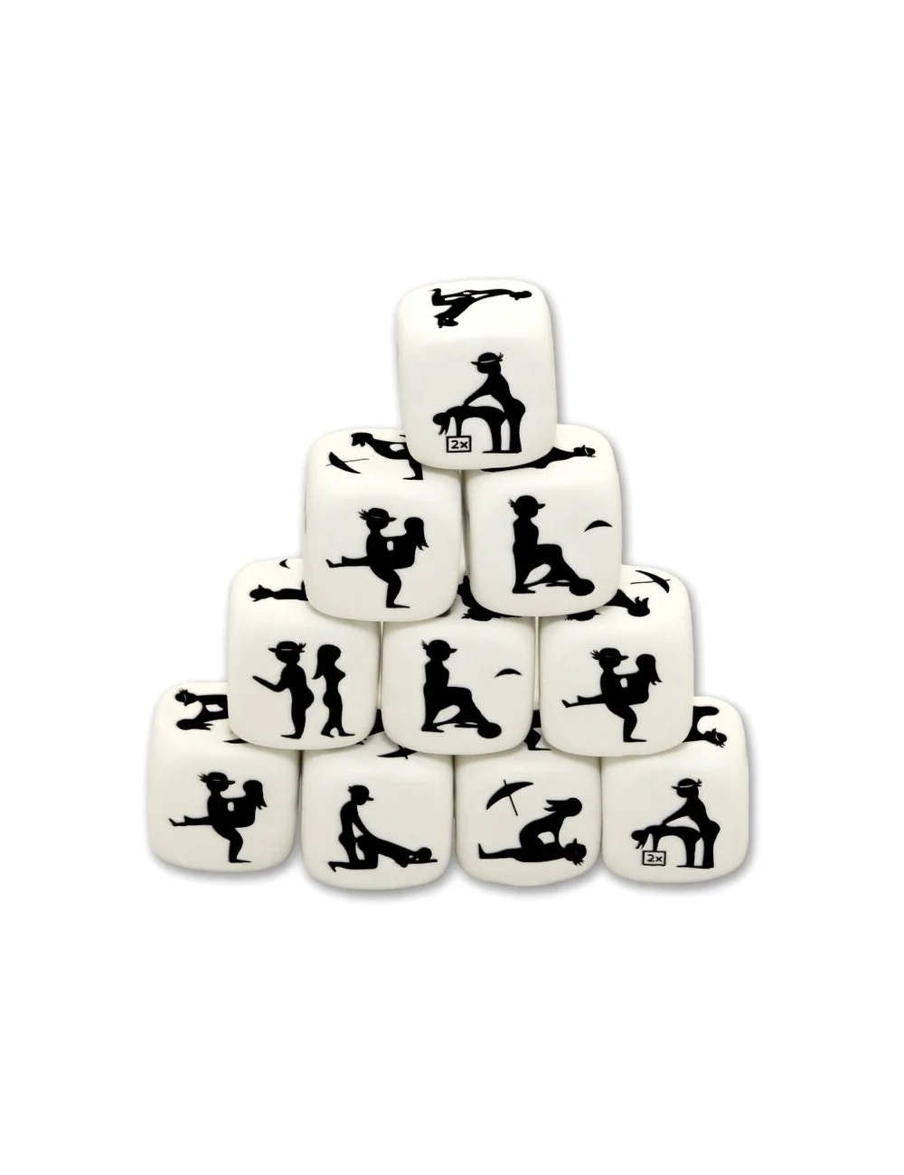 DIABLO PICANTE - DICE GAME OF POSTURE WHITE DIABLO PICANTE - DICE GAME OF POSTURE WHITE