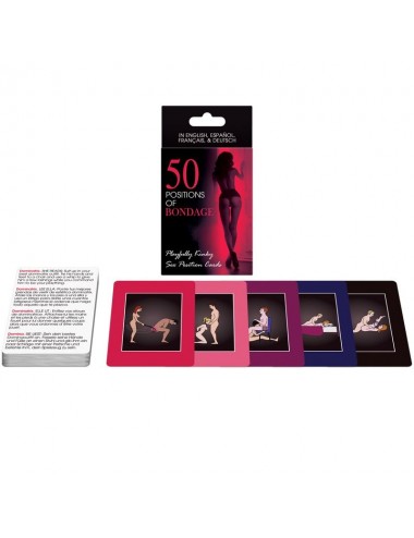 50 POSITIONS OF BONDAGE CARDS ES/EN/DE/FR