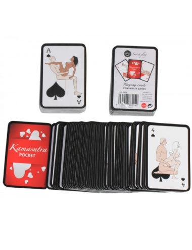SECRETPLAY  POCKET KAMASUTRA PLAYING CARDS I ES/EN/PT/IT/FR/DE