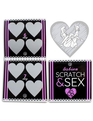 SECRETPLAY SCRATCH & SEX COUPLE GAME LESBIC POSTURES (ES / EN / FR / PT / DE)