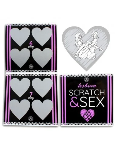 SECRETPLAY SCRATCH & SEX COUPLE GAME LESBIC POSTURES (ES / EN / FR / PT / DE)
