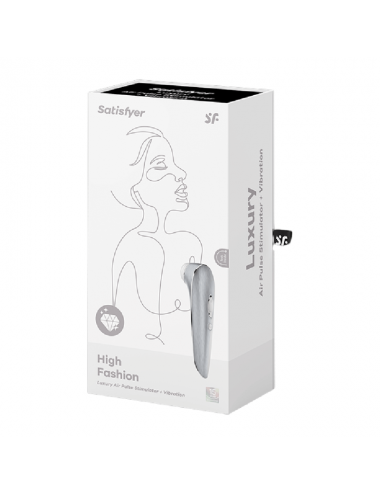 SATISFYER - HIGH FASHION LUXURY AIR PULSE STIMULATOR + VIBRATION