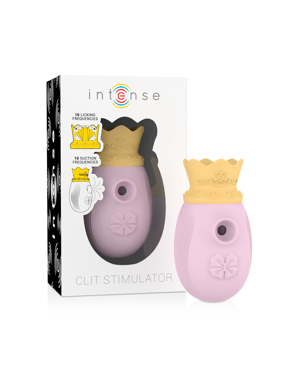 INTENSE CLIT STIMULATOR 10 LICKING AND SUCTION FREQUENCIES - PINK