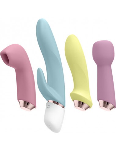SATISFYER MARVELOUS FOUR - VIBRATOR & AIR PULSE SET