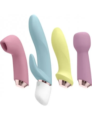 SATISFYER MARVELOUS FOUR - VIBRATOR & AIR PULSE SET
