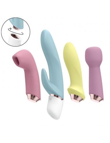 SATISFYER MARVELOUS FOUR - VIBRATOR & AIR PULSE SET