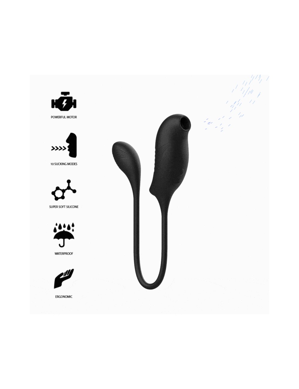 IBIZA STIMULATOR WITH MAGIC CLITORIS SUCTIONER AND VIBRATION IBIZA STIMULATOR WITH MAGIC CLITORIS SUCTIONER AND VIBRATION