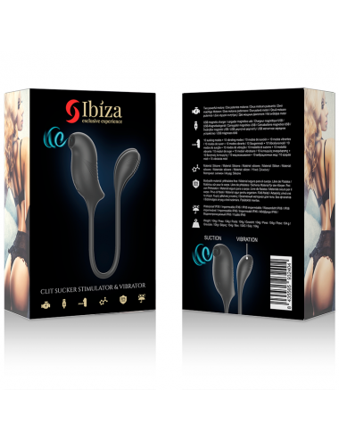 IBIZA STIMULATOR WITH MAGIC CLITORIS SUCTIONER AND VIBRATION