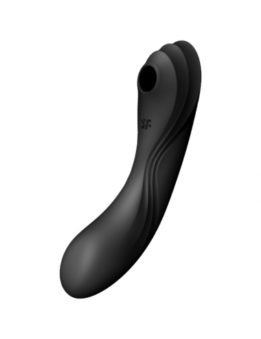SATISFYER CURVY TRINITY 4 AIR PULSE VIBRATOR - BLACK