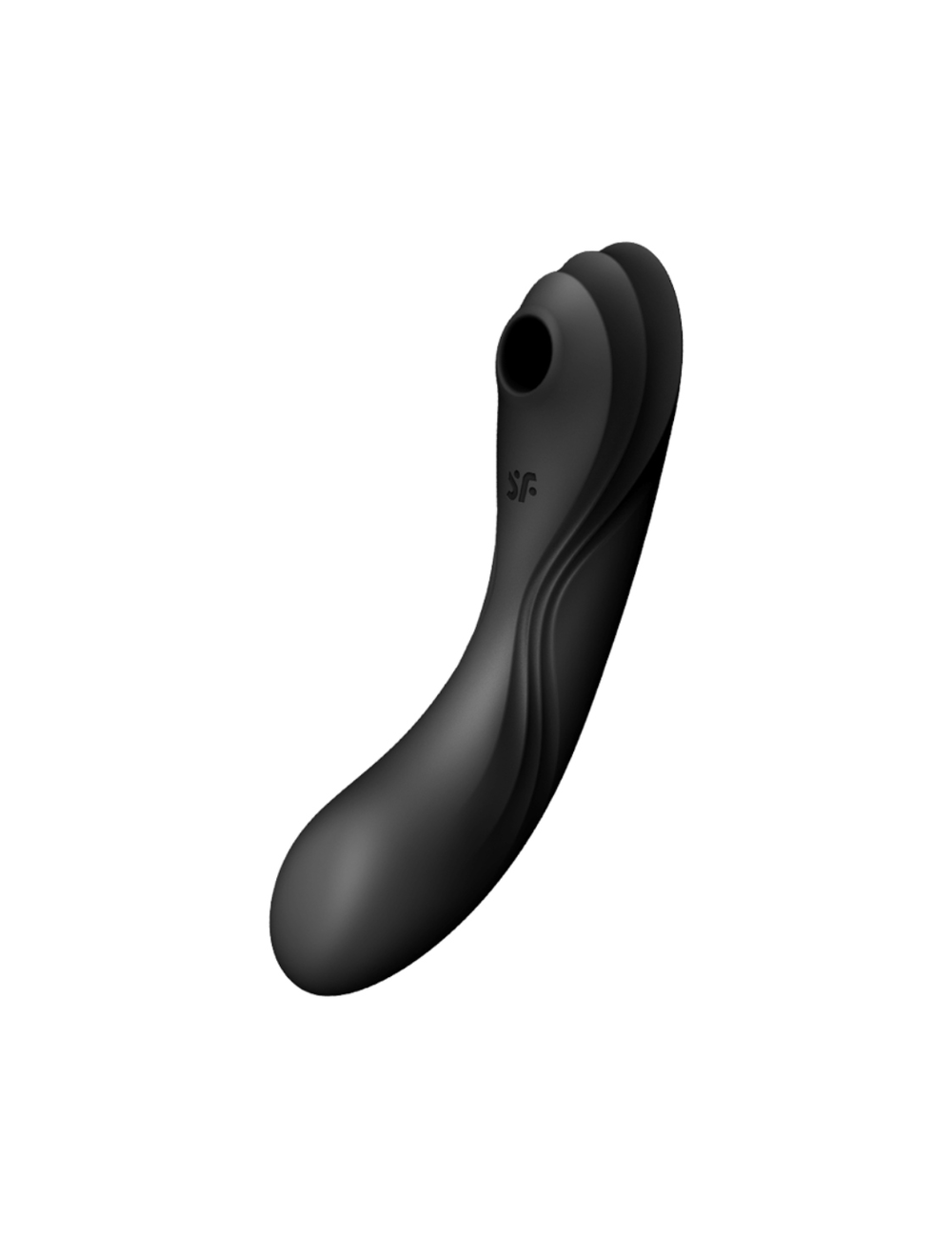SATISFYER CURVY TRINITY 4 AIR PULSE VIBRATOR - BLACK SATISFYER CURVY TRINITY 4 AIR PULSE VIBRATOR - BLACK