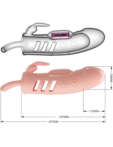 PRETTY LOVE - SLOANE NATURAL RABBIT PENIS SHEATH