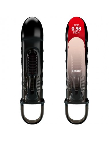 PRETTY LOVE SLOANE PENIS SLEEVE RABBIT BLACK