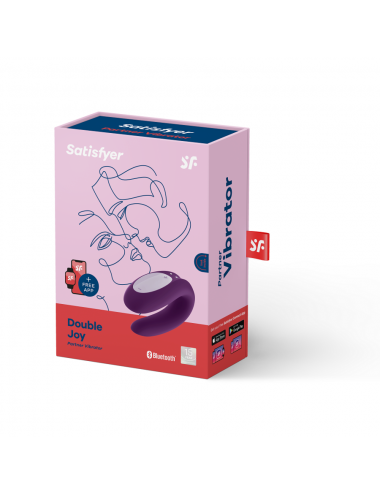 SATISFYER - DOUBLE JOY CON APP PURPLE
