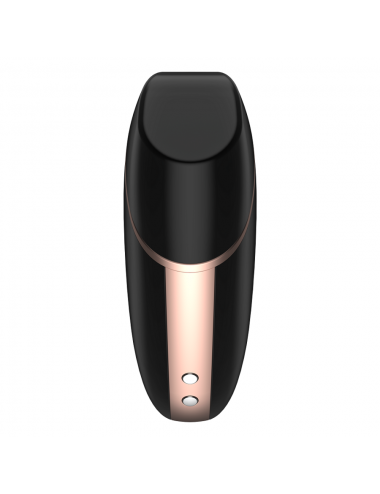 SATISFYER - LOVE TRIANGLE AIR PULSE STIMULATOR & VIBRATOR BLACK
