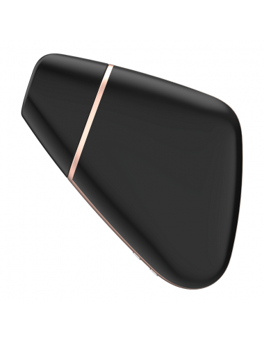 SATISFYER - LOVE TRIANGLE AIR PULSE STIMULATOR & VIBRATOR BLACK
