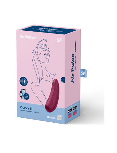 SATISFYER - CURVY 1 + RED PINK