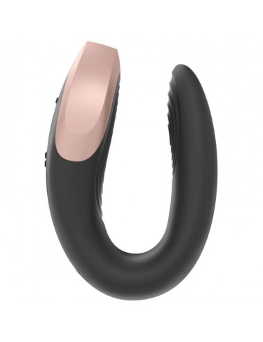 SATISFYER DOUBLE LOVE LUXURY PARTNER VIBRATOR - BLACK