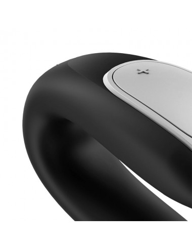 SATISFYER - DOUBLE FUN PARTNER VIBRATOR BLACK