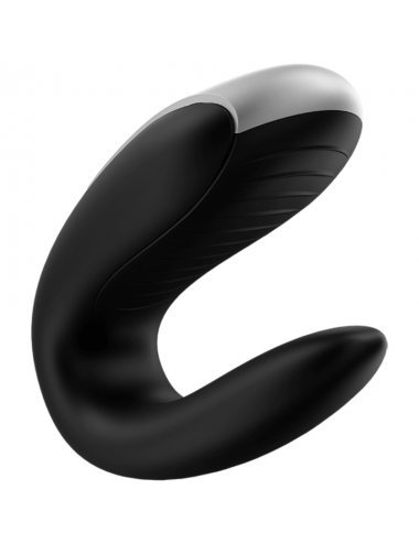 SATISFYER - DOUBLE FUN PARTNER VIBRATOR BLACK