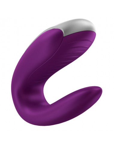 SATISFYER - DOUBLE FUN PARTNER VIBRATOR PURPLE