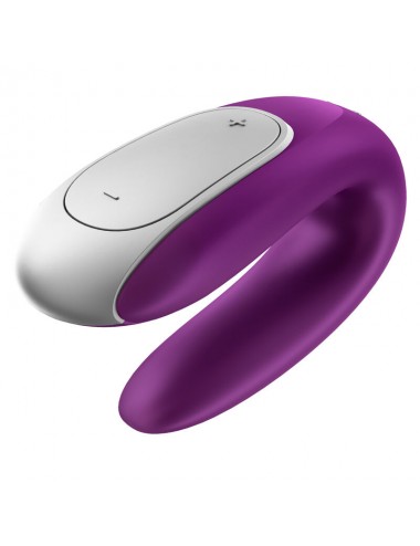 SATISFYER - DOUBLE FUN PARTNER VIBRATOR PURPLE