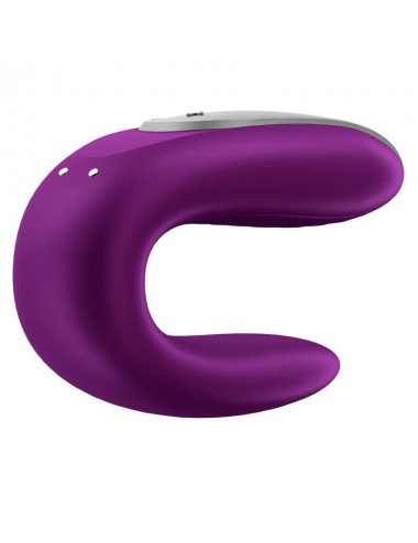 SATISFYER - DOUBLE FUN PARTNER VIBRATOR PURPLE