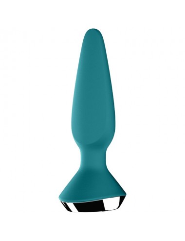 SATISFYER PLUG ILICIOUS 1 PLUG VIBRATOR - GREEN