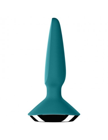 SATISFYER PLUG ILICIOUS 1 PLUG VIBRATOR - GREEN