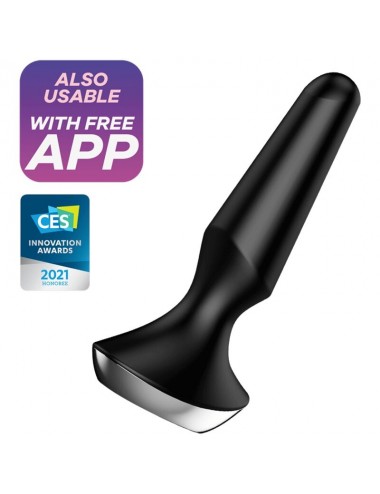 SATISFYER PLUG ILICIOUS 2 PLUG VIBRATOR - BLACK