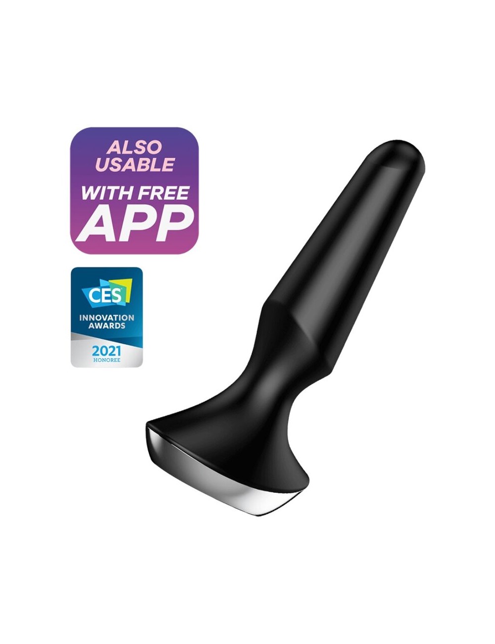 SATISFYER PLUG ILICIOUS 2 PLUG VIBRATOR - BLACK SATISFYER PLUG ILICIOUS 2 PLUG VIBRATOR - BLACK