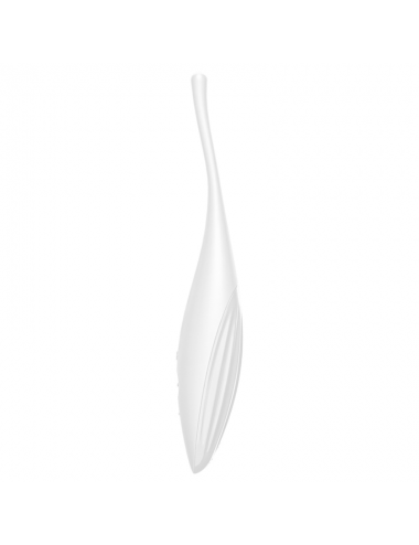 SATISFYER TWIRLING JOY CLIT TIP VIBRATOR - WHITE