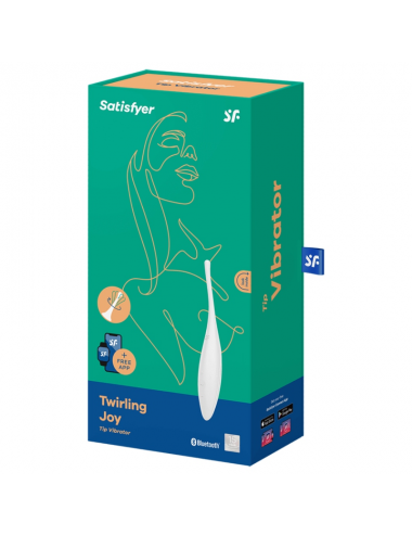 SATISFYER - TWIRLING JOY CLIT TIP VIBRATOR WHITE