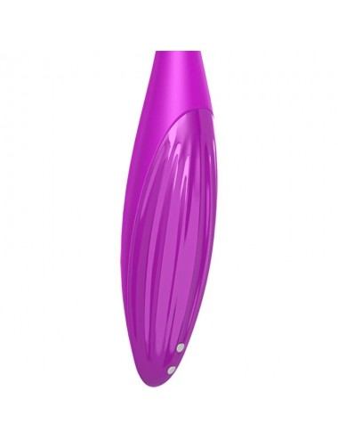 SATISFYER TWIRLING JOY CLIT TIP VIBRATOR - FUCHSIA